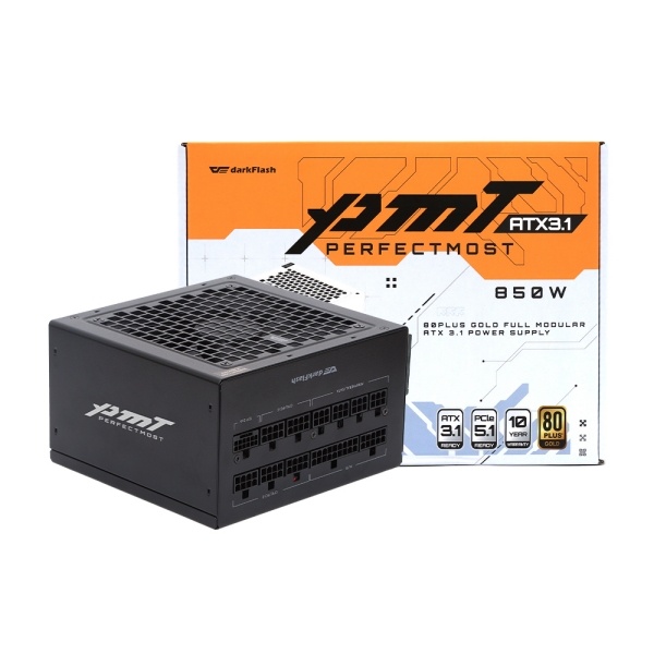 DARKFLASH DARKFLASH 퍼펙트모스트 850W 80PLUS골드 풀모듈러 ATX3.1 블랙 119,000원