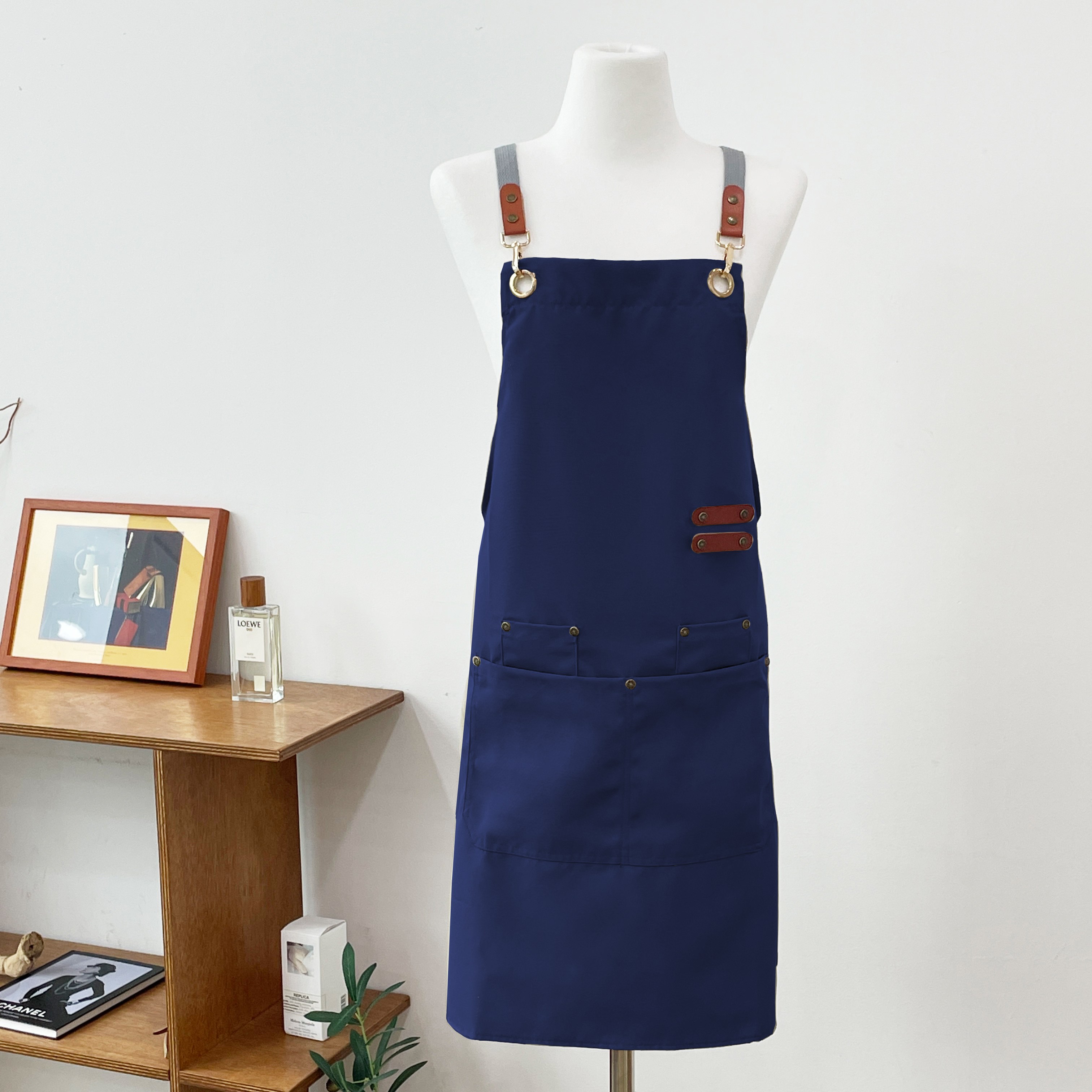 드로우데이즈 디자인 카페 바리스타 공방 주방 미용 다용도 방수앞치마, 1개, 네이비 19,500원
