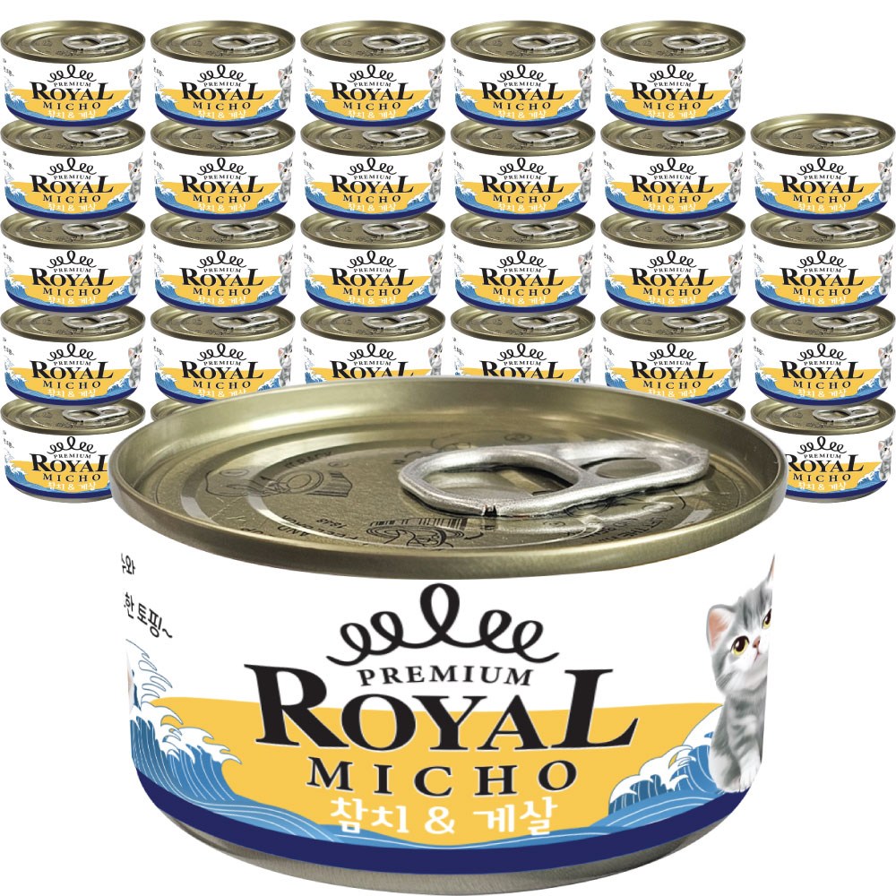 프리미엄 로얄 미쵸 고양이캔 간식, 30개, 85g, 게살 19,900원