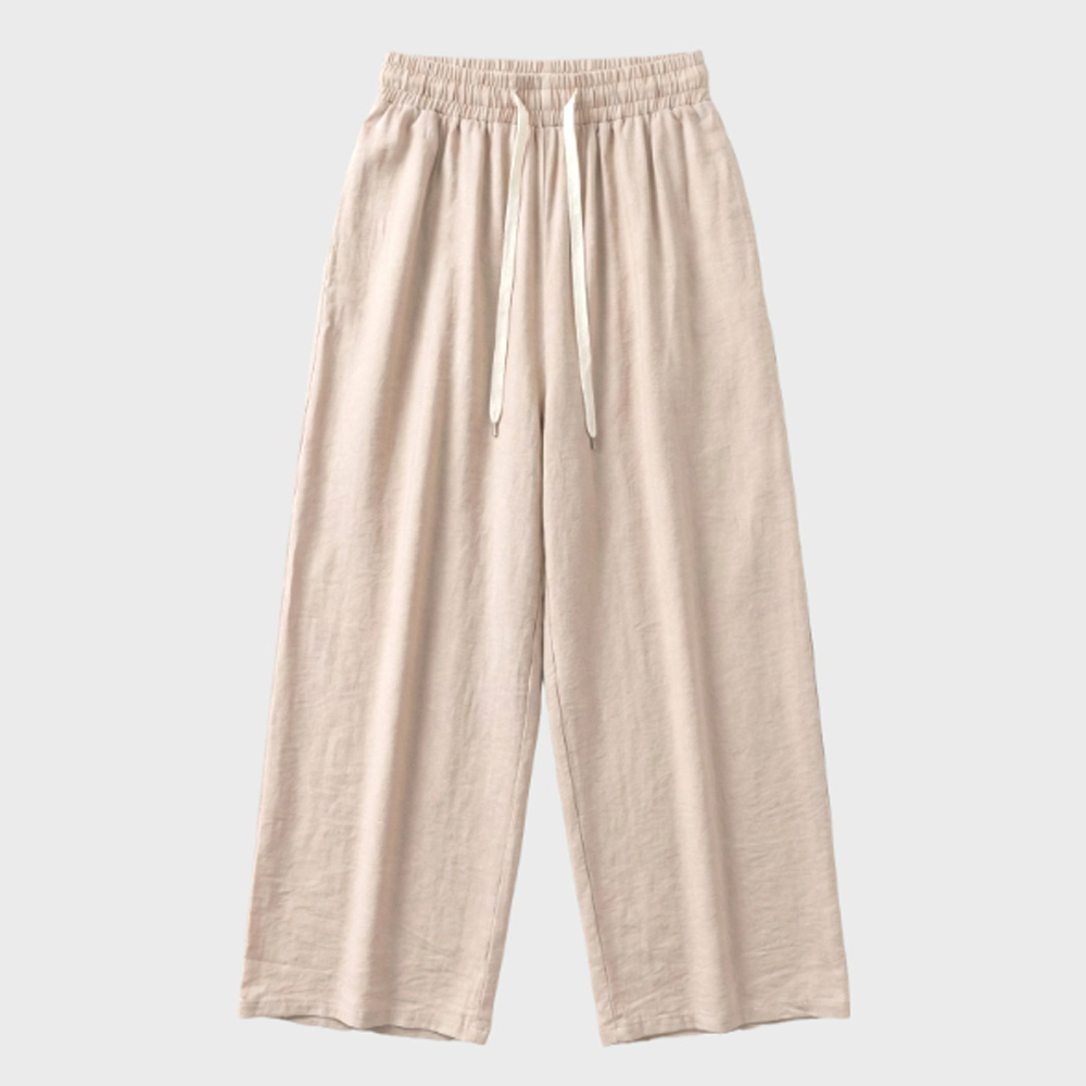 여성 데일리 찰랑쿨 밴딩 와이드팬츠 여름 긴바지 11,500원