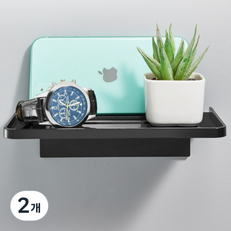 디유라 욕실 스마트폰 거치대, 블랙, 2개 43,780원