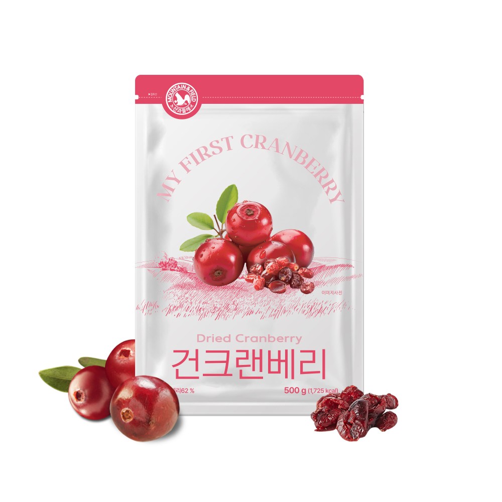 산과들에 건 크랜베리, 건크랜베리500g*1봉_농산물 중량_상세페이지참조, 1개 9,900원