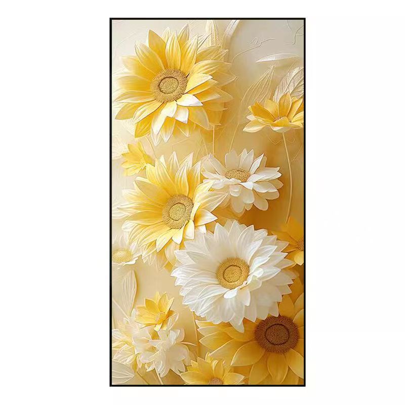 재물운 해바라기 인테리어 보석십자수 DIY키트 (액자불포함) 50x90cm, 옐로우, 1개 23,900원