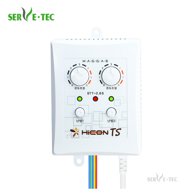 써브텍 전기판넬 온도조절기 STT-2.6S 2난방 코드포함 22,000원