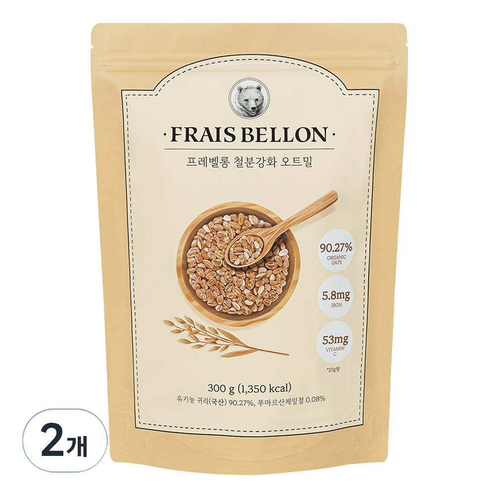 프레벨롱 철분강화, 오트밀, 300g, 2개 37,800원