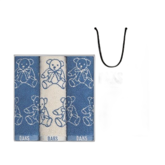 닥스 테디블루선염 세면타월 190g 40수 코마사 블루 2p + 크림 1p 세트 73,300원