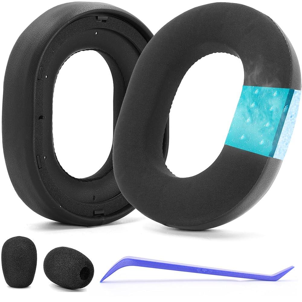 BlackShark V3 Pro 쿨링 젤 이어패드 및 마이크 폼 교체용 이어 패드 이어 쿠션 Razer BlackShark V3 Pro 무선 ANC 게이밍 헤드셋과 호환 (Ra 44,800원