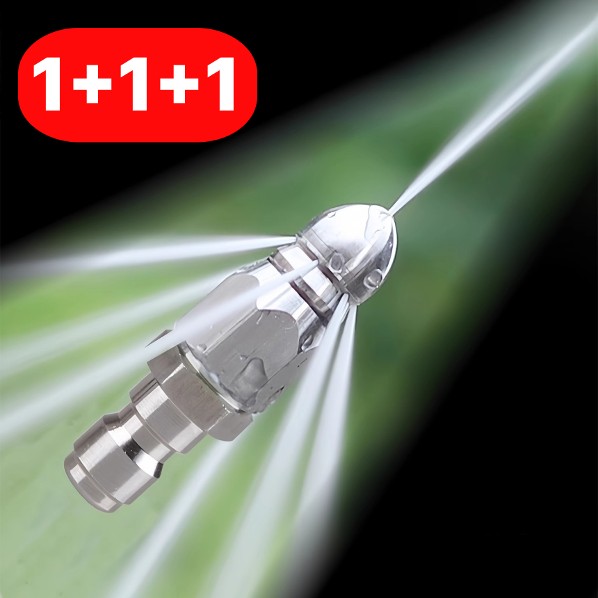 섭합 [1+1+1] 스텐 고압 세착노즐 배수관 물청소 하수구 청소, 3개 10,700원