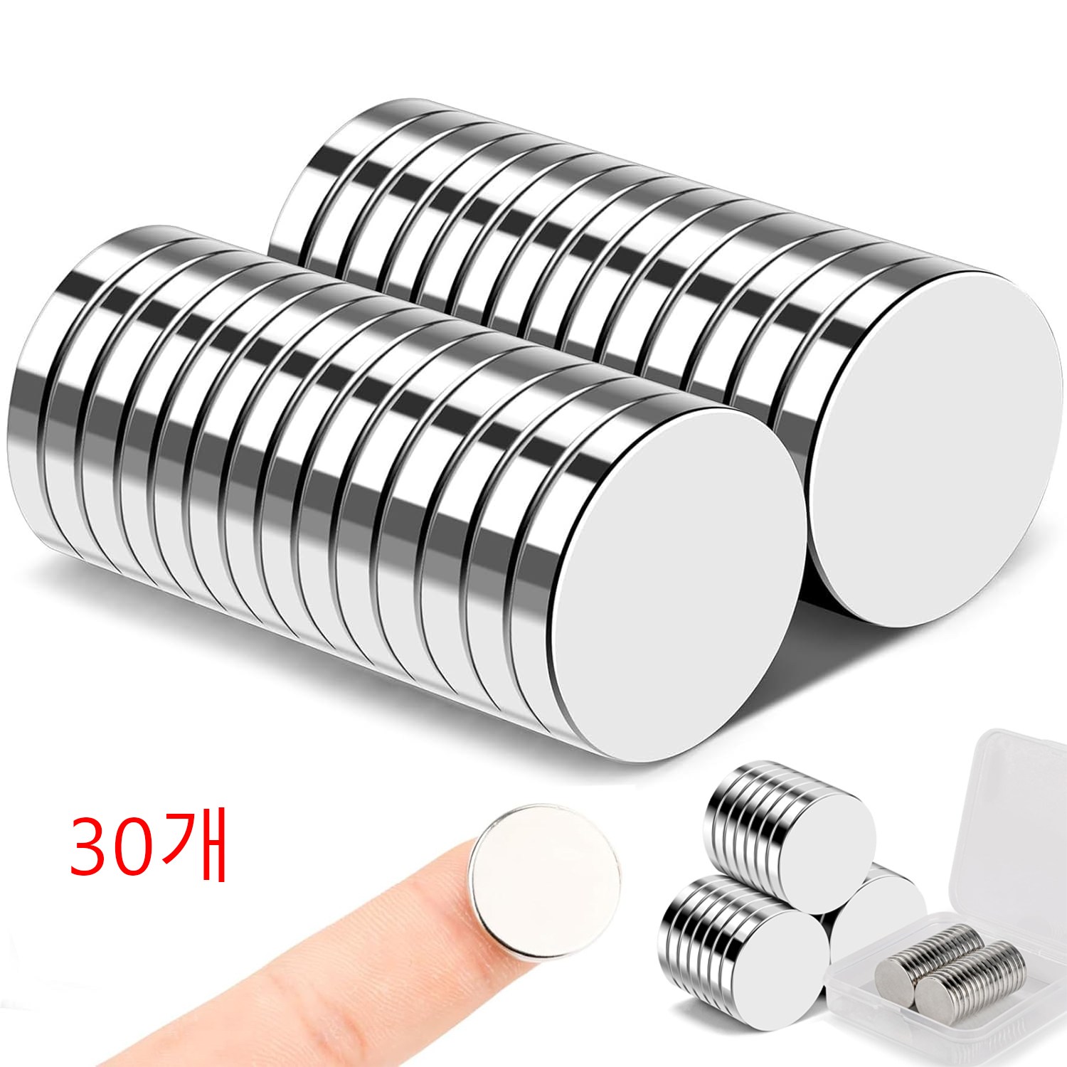 Onsuft 20x3mm 네오디움 블럭자석 자석 세트, 30개, 실버 16,480원