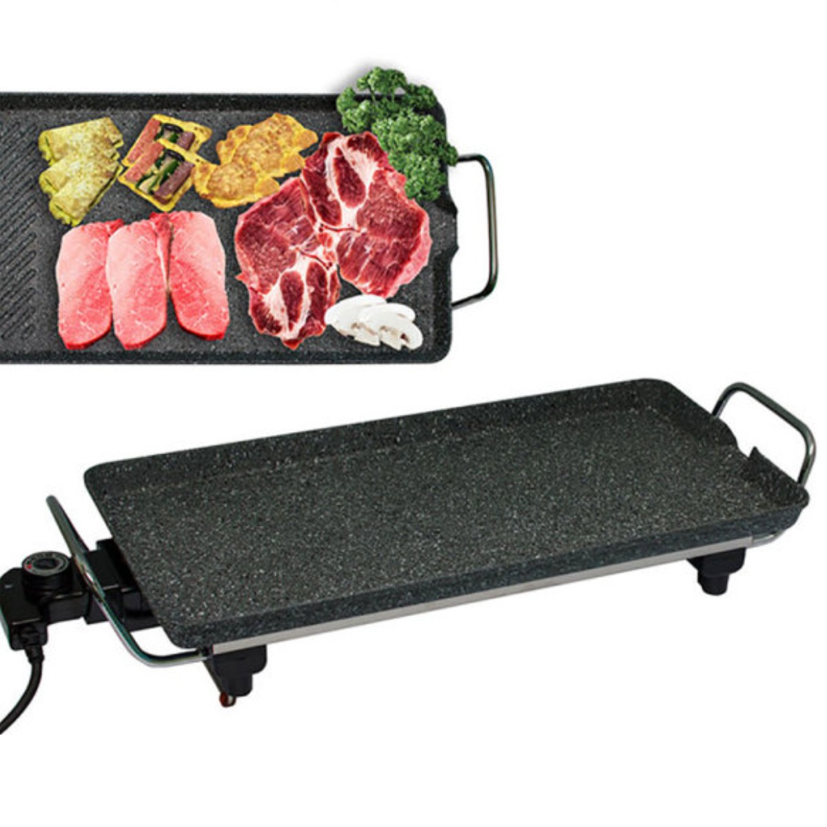 국산 연기안나는 와이드 가정용 캠핑용 돌판 대형 멀티 전기 그릴 팬 93,890원