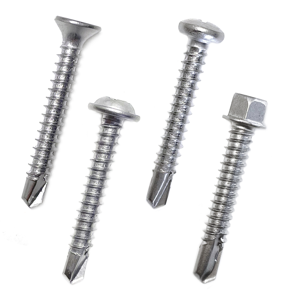 리우툴 스텐 직결피스 나사 못 철판 목재 양날 기리피스 접시 둥근 와샤 육각머리 13-100mm, 1개 170원