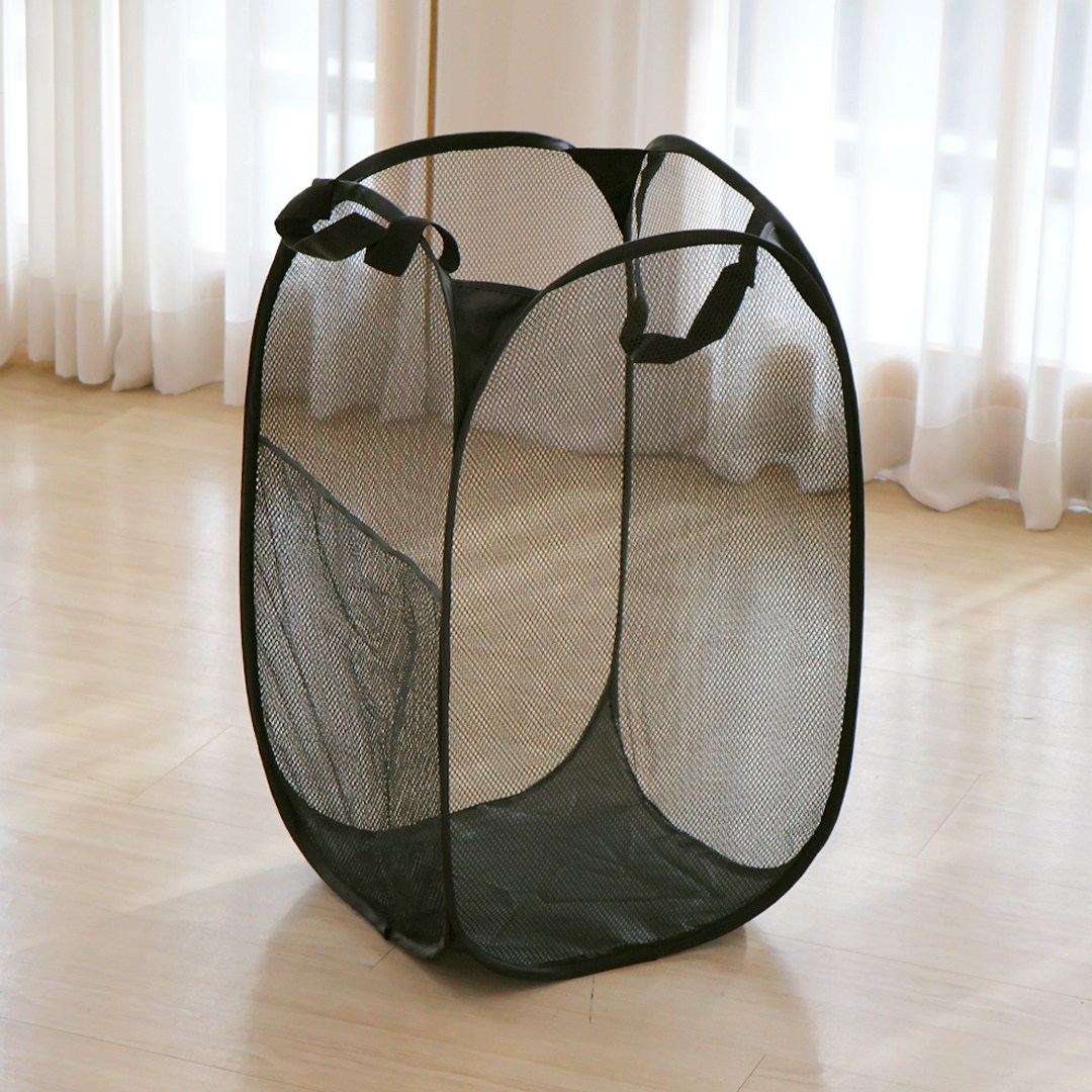 이지유 접이식 메쉬 빨래 바구니 원터치 세탁 보관 햄퍼 6,600원