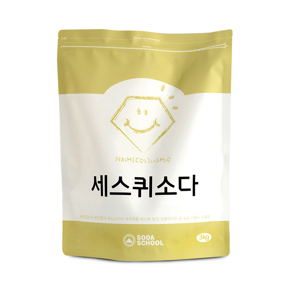 소다스쿨 대용량 세스퀴소다 세정제, 1개, 3kg 17,200원