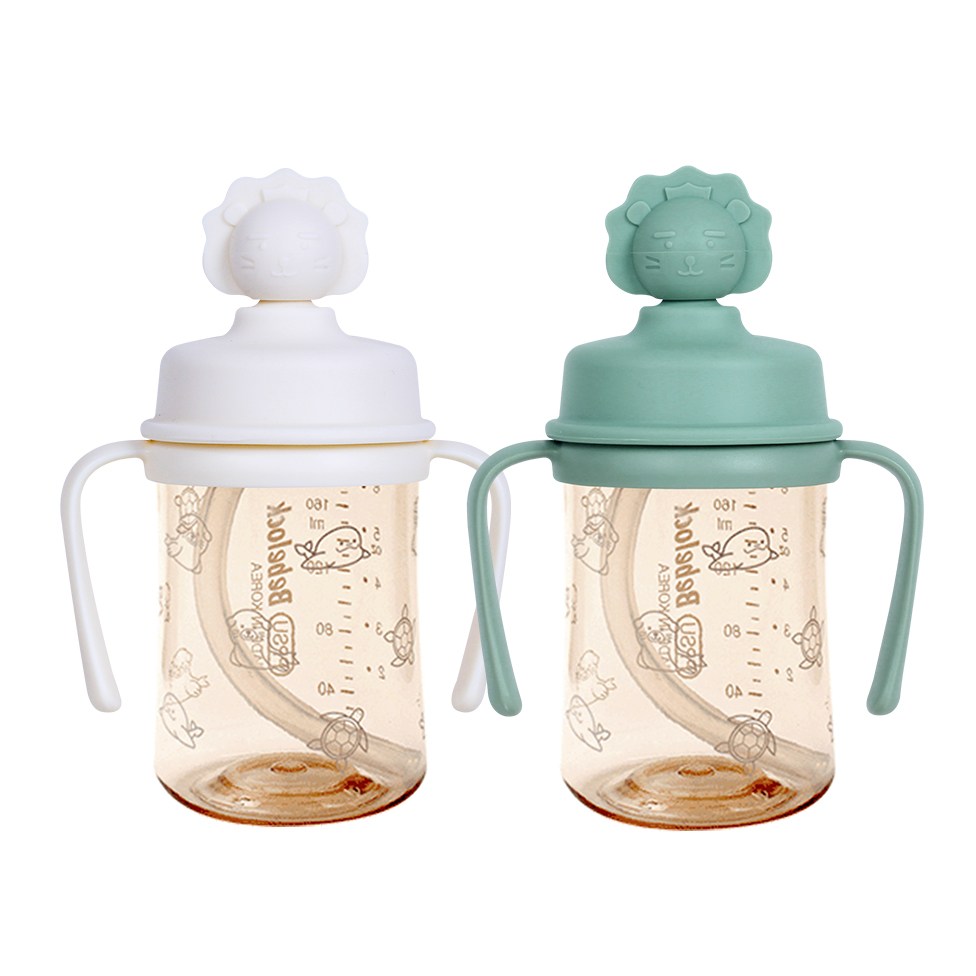 베베락 실리콘 토퍼 손잡이빨대컵 210ml(2P), 토퍼 손잡이 210(크림1P+딥그린1P), 2개, 210ml 38,000원