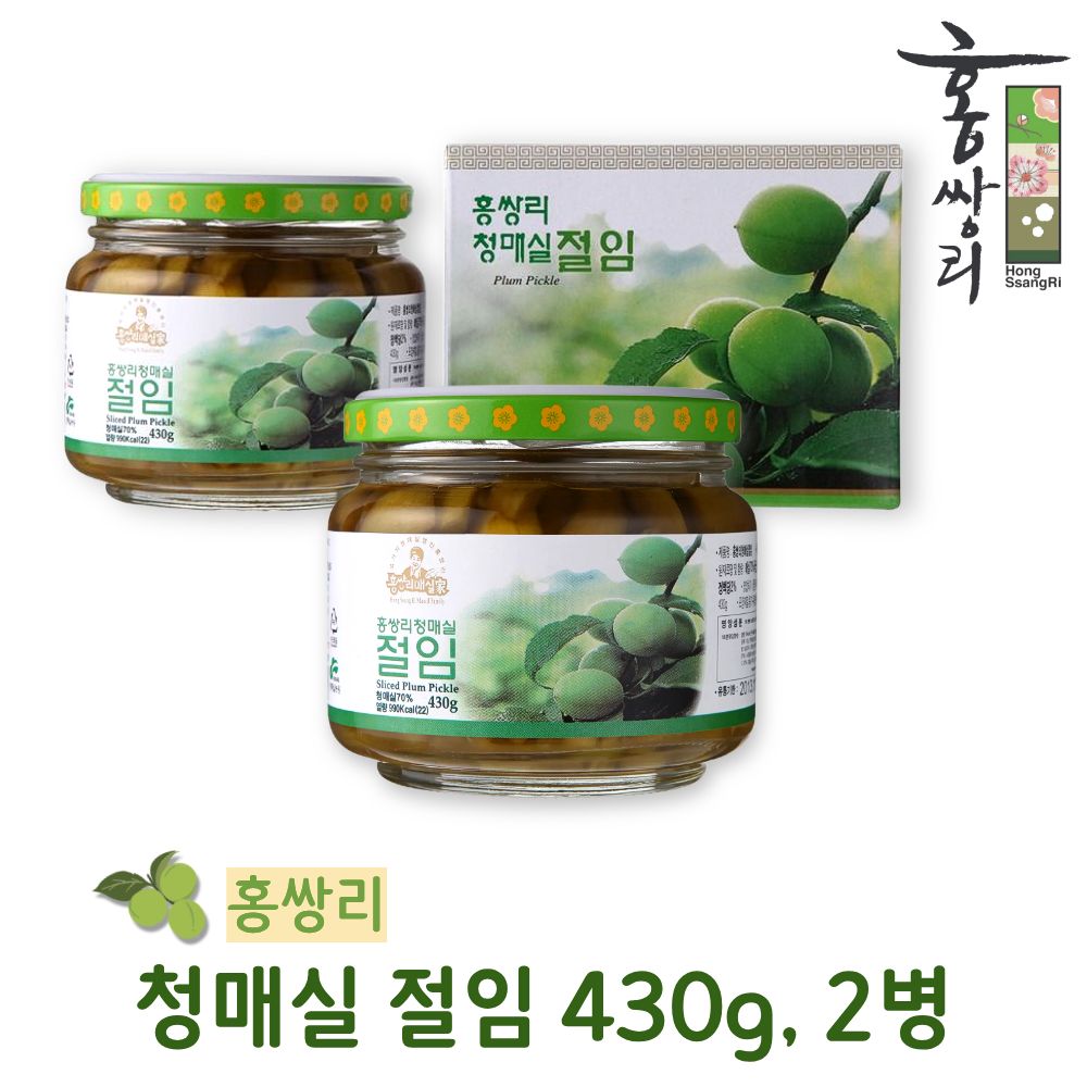 홍쌍리 육쪽 청매실절임, 2개, 430g 42,270원