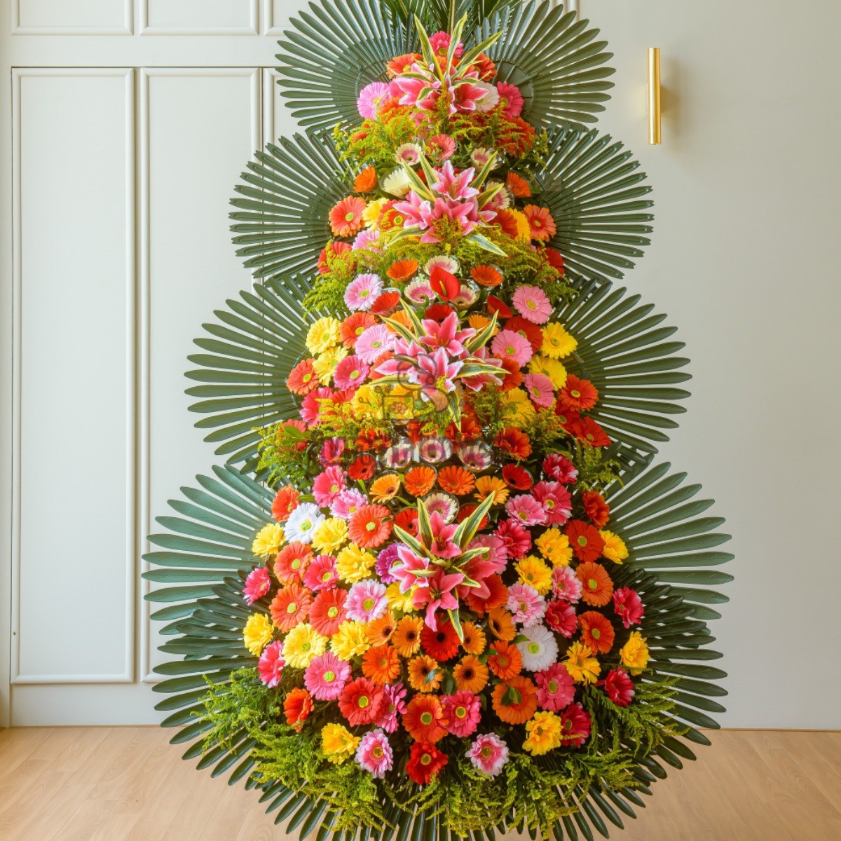 (정플라워)개업식화환,결혼식화환,축하4단화환 추가금X (전국3시간배송) 130,000원