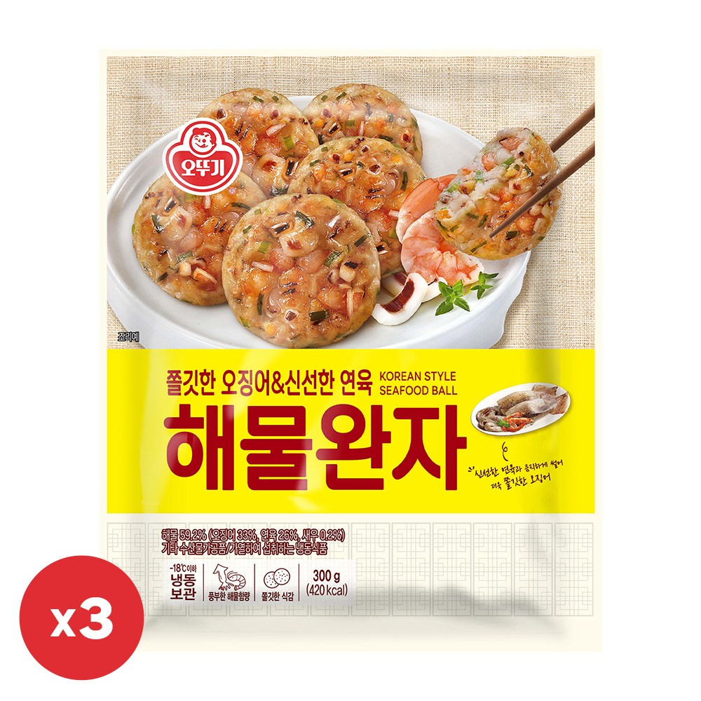 오뚜기 해물완자 300g 3개, 300g, 3개 21,860원