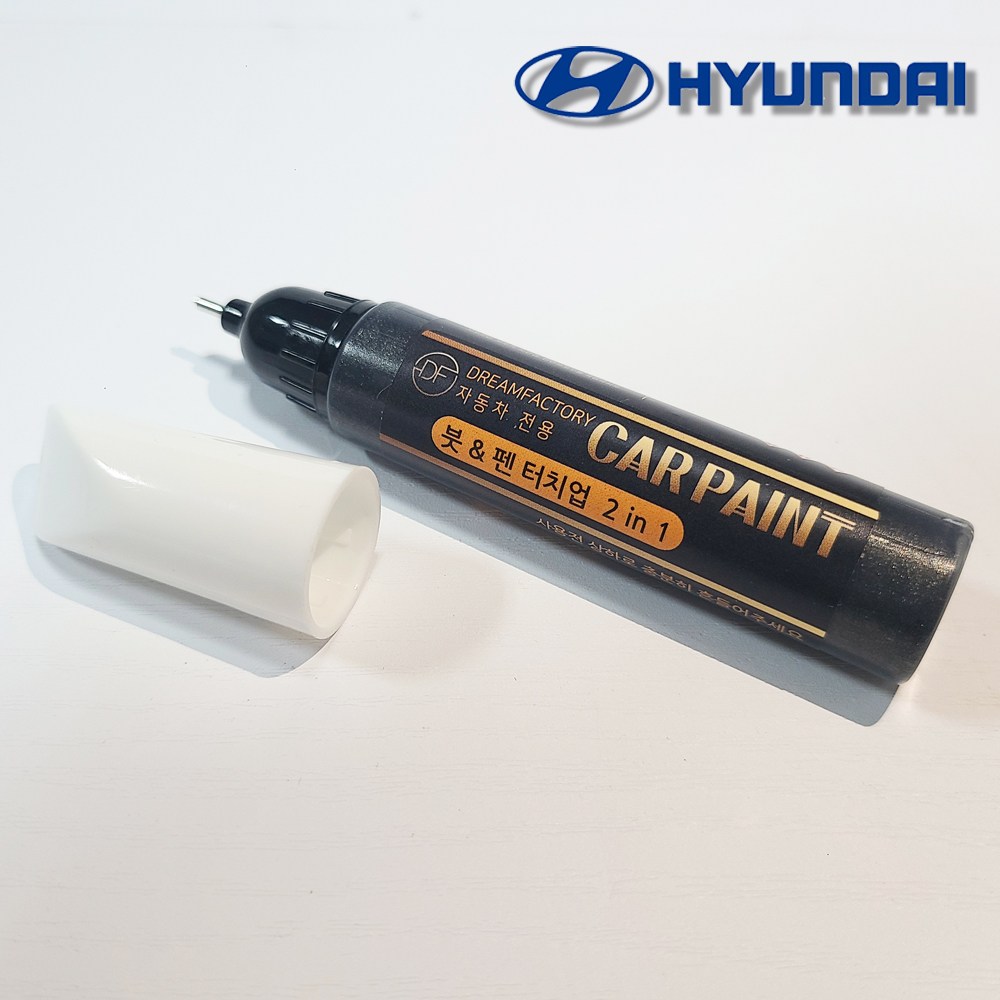 드림팩토리 현대자동차 차량용 붓펜 페인트 - 팰리세이드 더 뉴 그랜져ig hg 아반떼 CN7 소나타 제네시스 G80 G70 GV80 싼타페 DM TM 투싼ix i30 11,000원