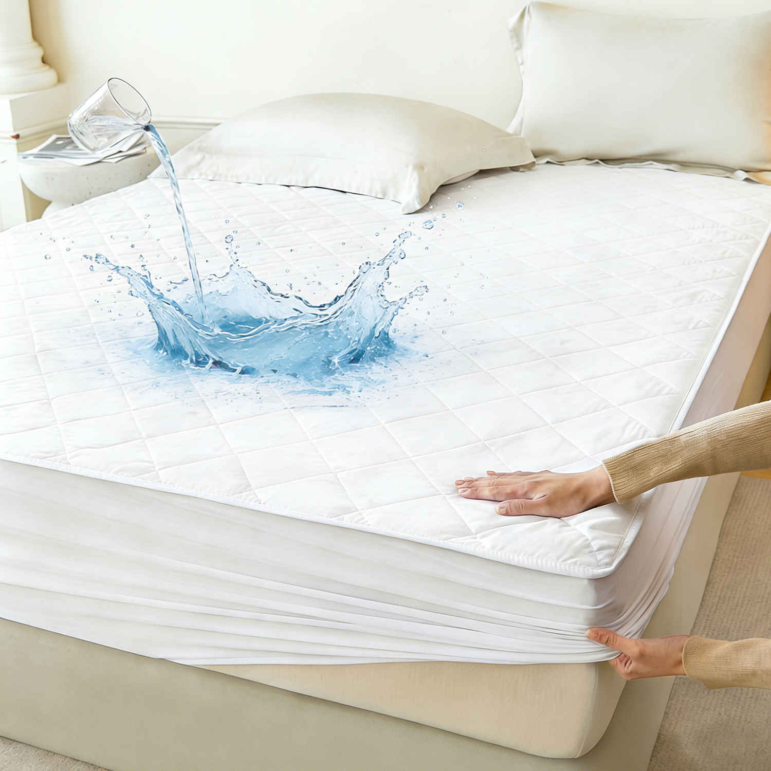 마이라이크 항균 방수 누빔 매트리스 커버 먼지없는 알러지케어  침대커버 18,900원