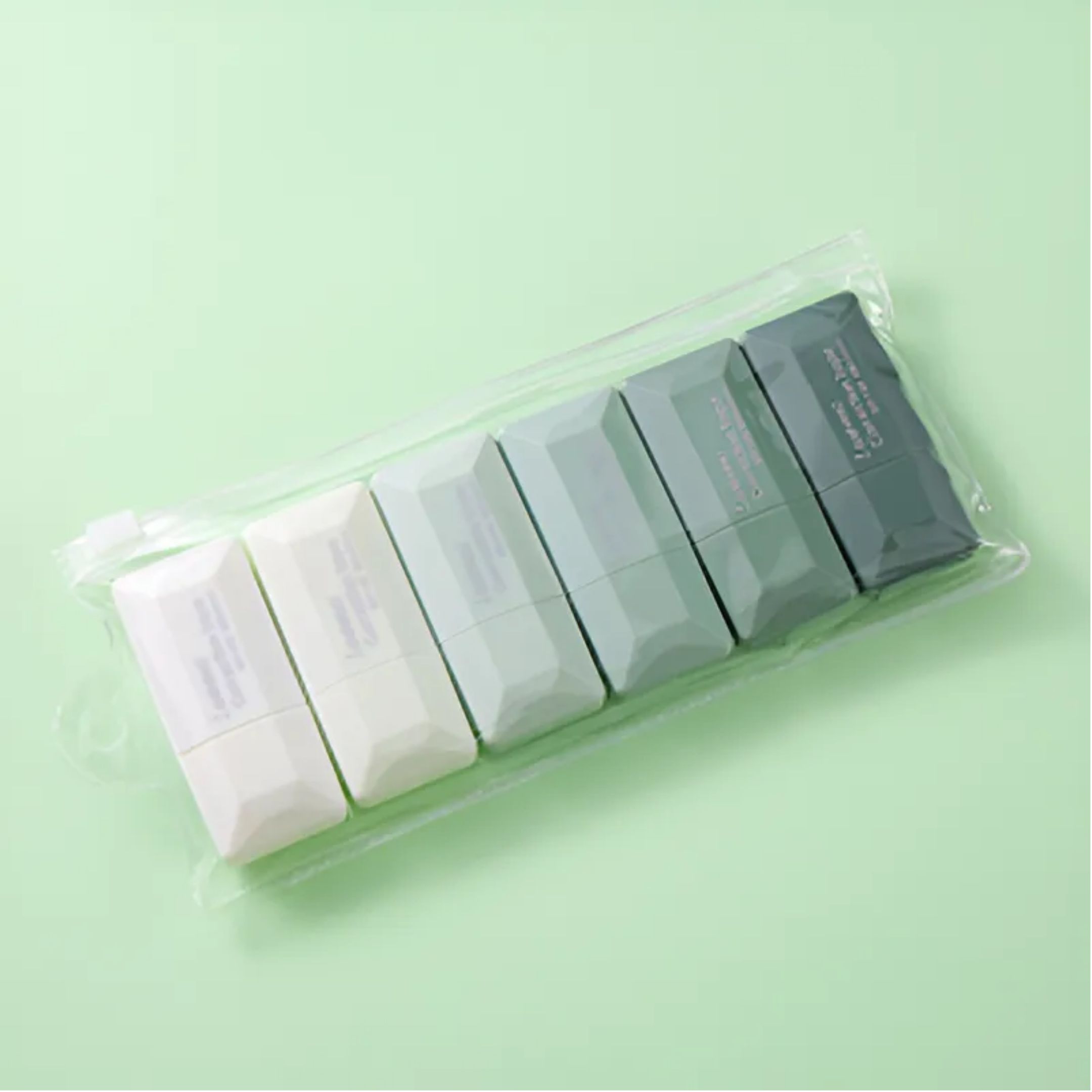 라운드월 그라데이션 컬러바디 수정테이프 6종 세트 5mm 화이트, 1세트, 그린 6,300원