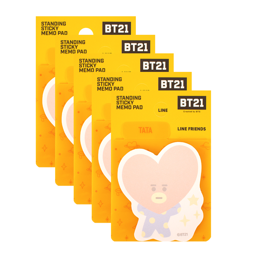 스튜디오에잇 BT21 투명 스탠딩 점착 메모지 타타 10,790원