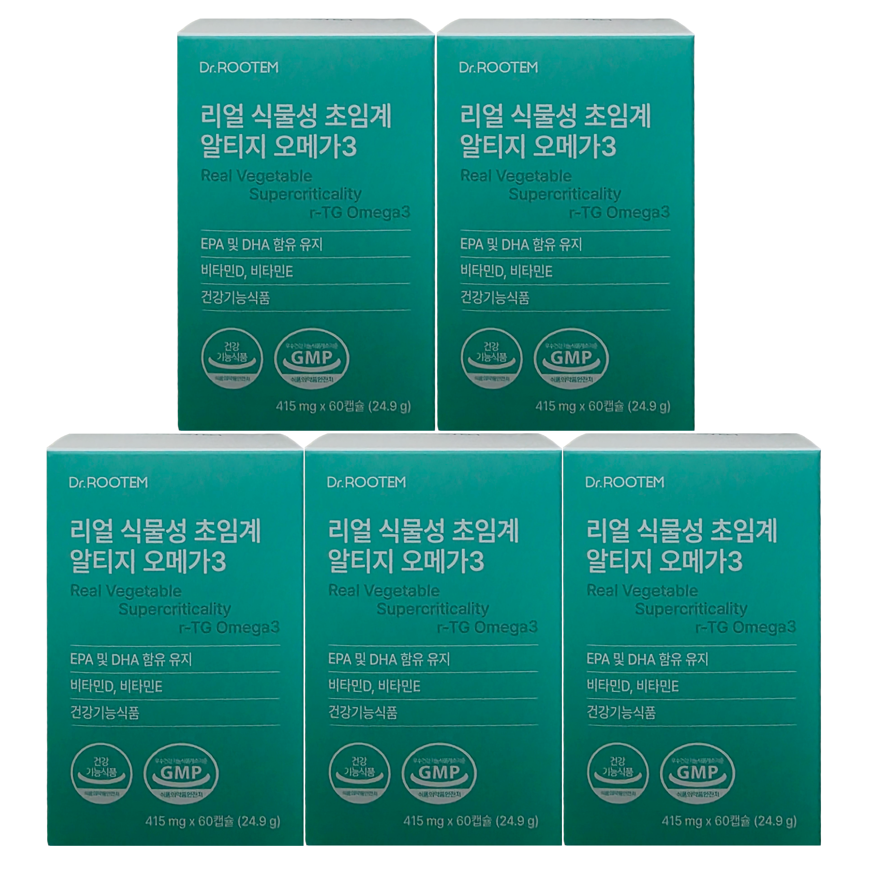 닥터루템 리얼 식물성 초임계 알티지 오메가3, 24.9g, 5개 99,410원