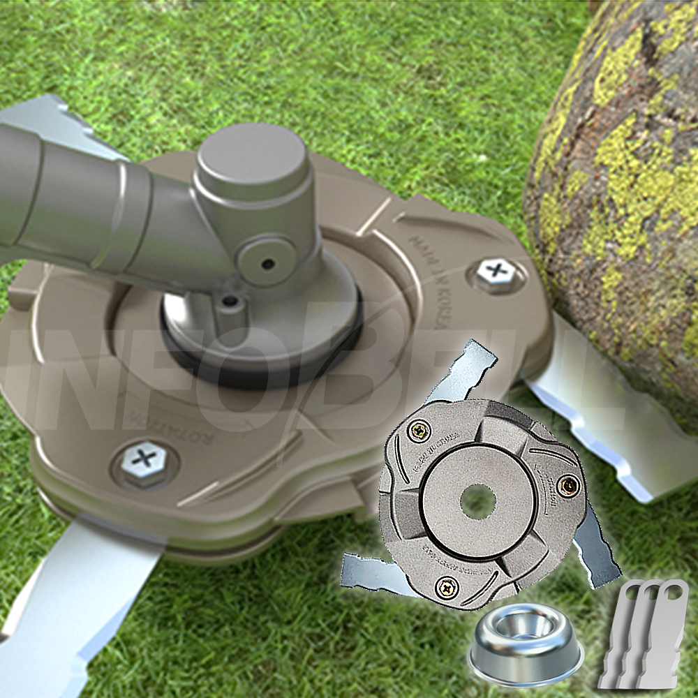 [인포벨 홈쇼핑]다짤라 강철날 회전형 예초기 B세트 부품 제초기 파워스핀 무동력 날 안전 정원관리 용품 49,800원