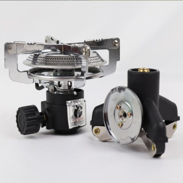 캠프 캠핑 가스 버너+바람막이 12단 세트 휴대용 가스렌지 고화력 어댑터 그들리 스토브 57,080원