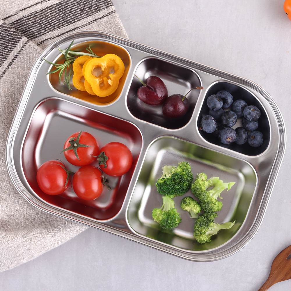 코멧 홈 스테인리스 304 미니 5칸 나눔 식판 5,090원