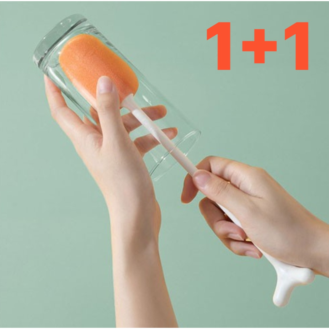 (The 친절한 가게)다용도 물병 세척 롱 브러쉬 젖병 텀블러 컵 틈새 세척, 2개, 화이트, 화이트 11,900원