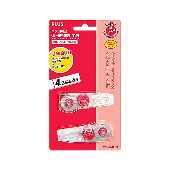 PLUS 수정테이프 리필 WH-604R 2P 화이트 5,490원