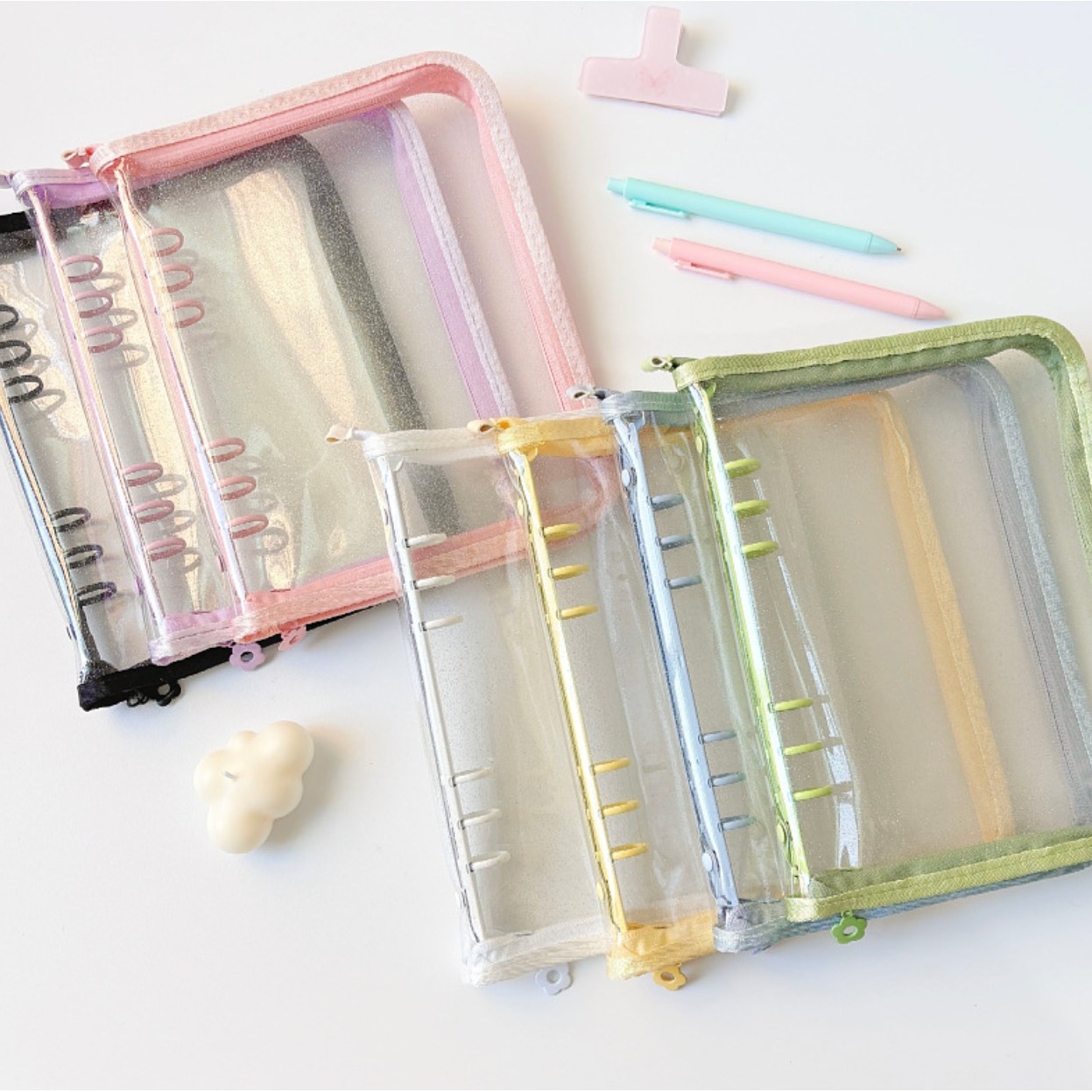 A5 6공 지퍼 포카바인더 + 양면속지 25매 지퍼바인더 지퍼형 다이어리 포토카드 바인더 콜렉트북 포토 앨범 포카북 8,990원