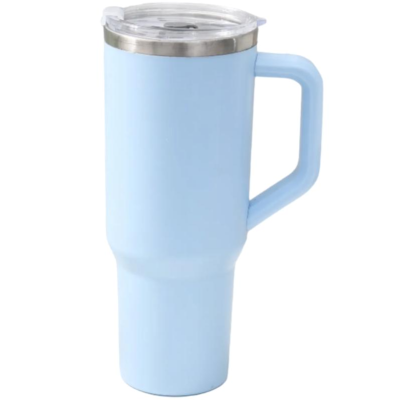 픽로즈 1.18리터 대용량 스텐 텀블러+빨대 포함 손잡이 보온 보냉병, 1개, 1.18L, 스카이 블루 19,800원