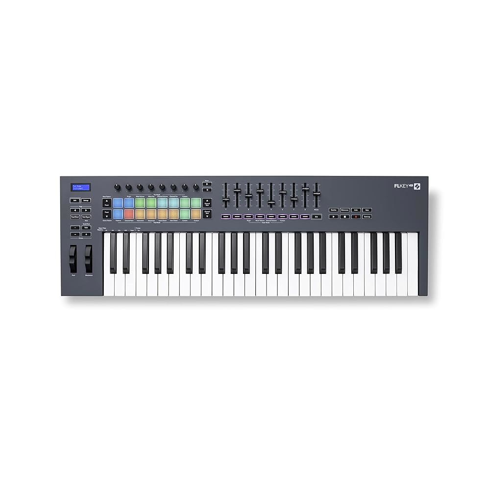 Novation FLkey Mini - 음악 제작을 위한 FL 스튜디오 통합 기능을 갖춘 휴대용 25키, USB, MIDI 키보드 컨트롤러 446,090원