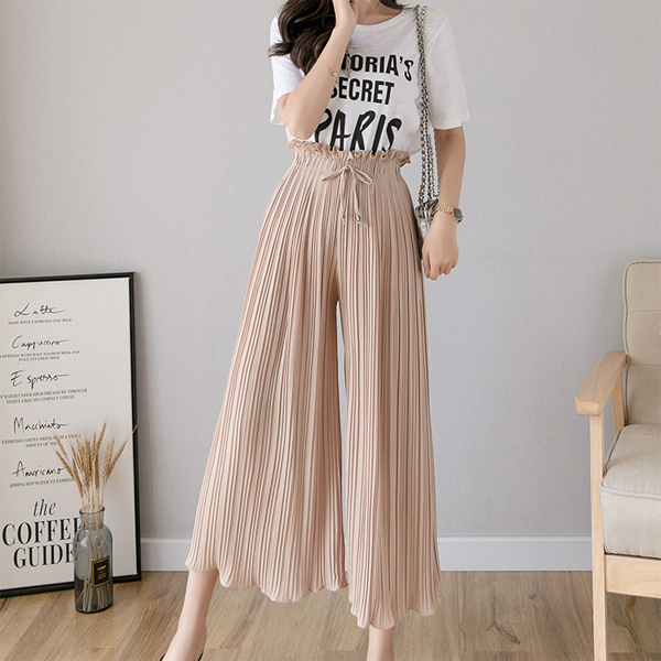 여신 여성용 러블리 쉬폰 와이드 치마바지 13,440원