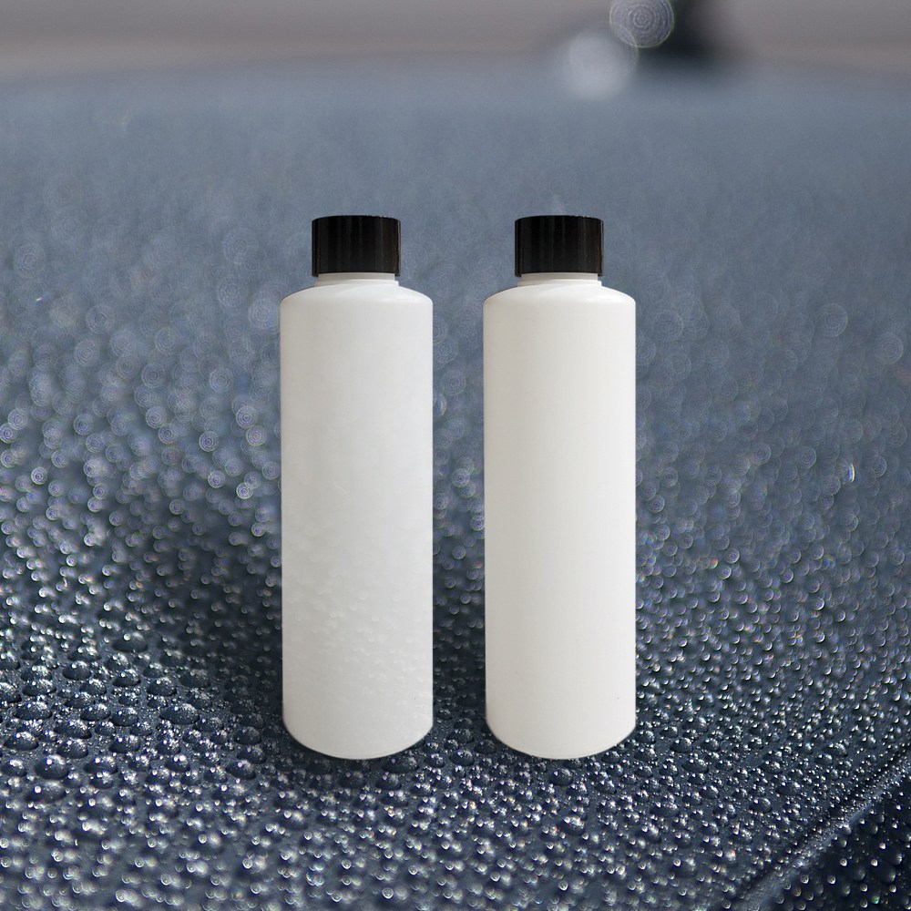 [다담피앤씨]HDPE 화장품, 세제, 세차소분용기 화이트, 반투명 200ml 원통형 블랙 일반캡, 화이트 뾰족캡, 1개, 200ml 1,100원