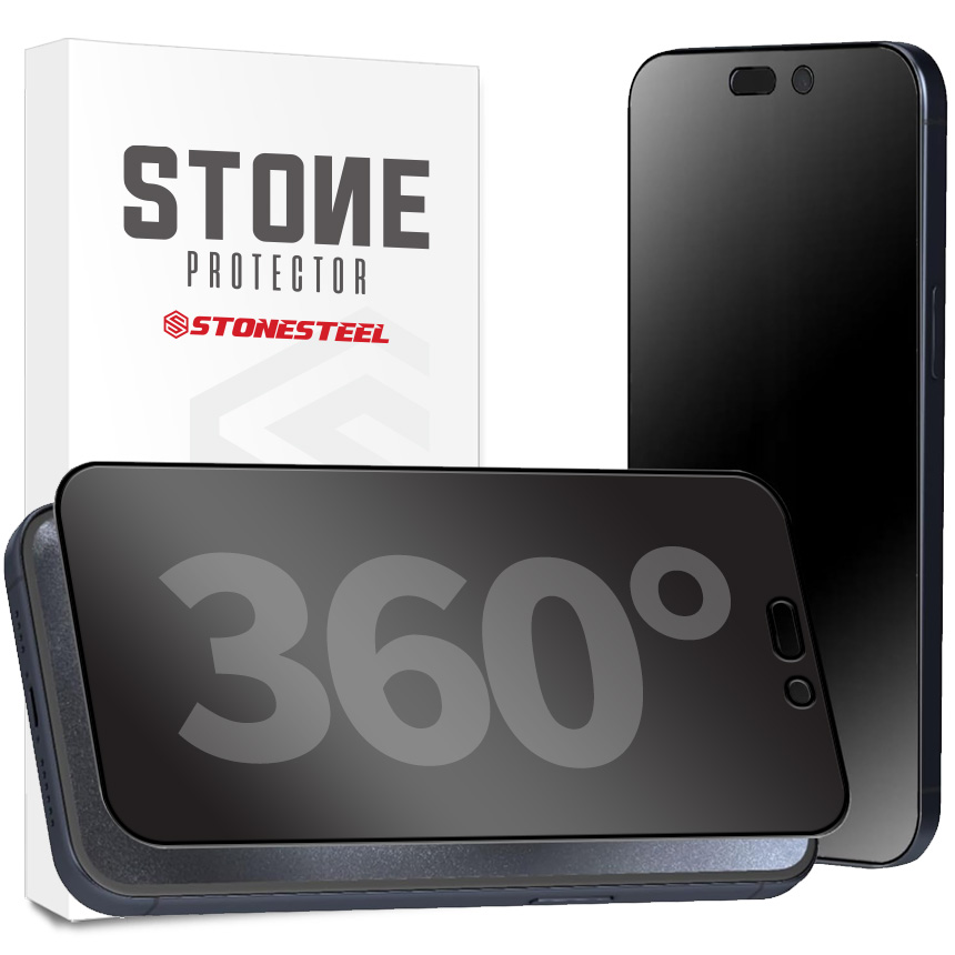 스톤스틸 아이폰15 360도 사생활보호 강화유리 휴대폰 풀커버 액정보호 프라이버시 필름 6,380원