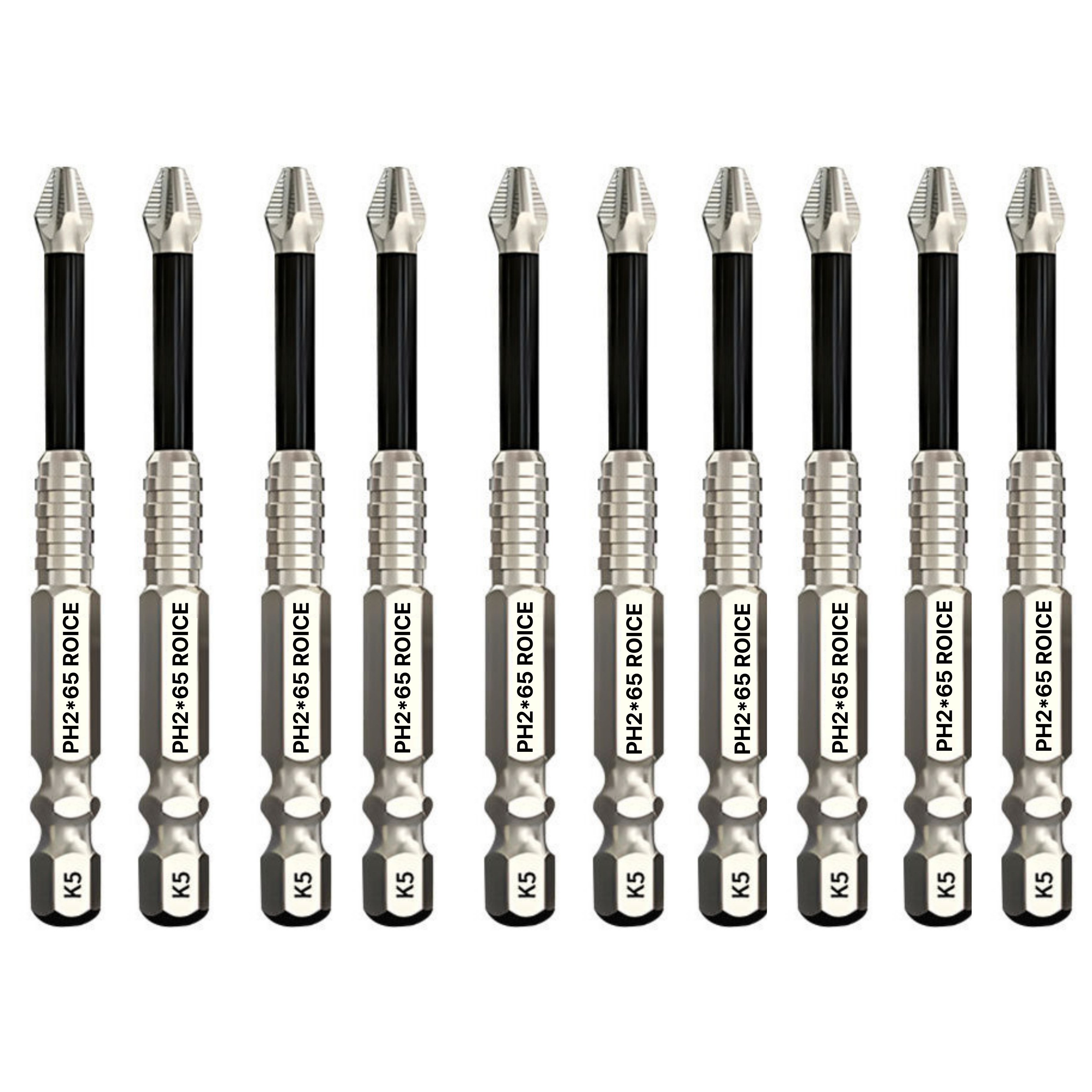 로이스 논슬립 미끄럼방지 자석 스크류 드라이버비트 드릴비트 10개 11,900원