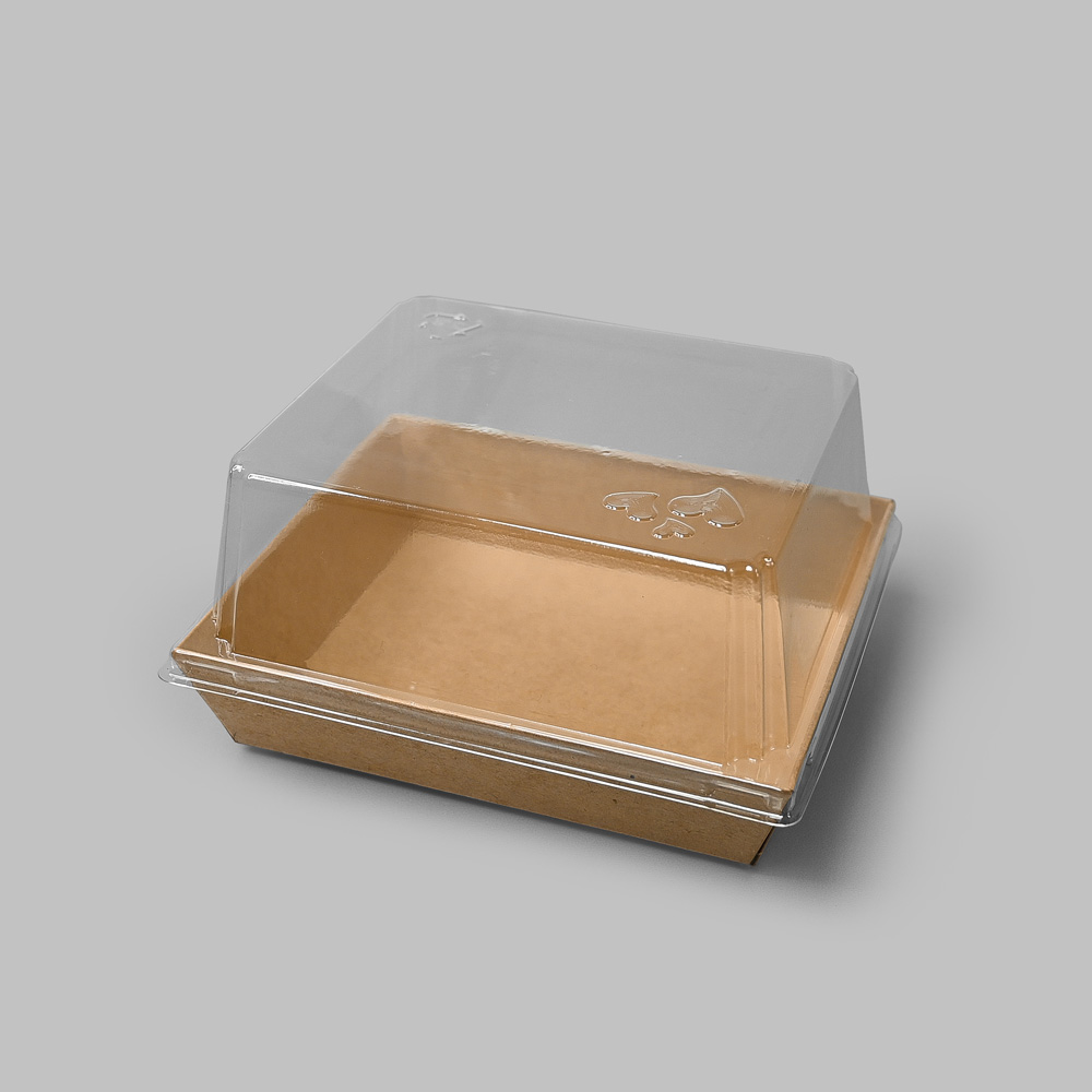 제이팩토리 미니 케이크 크로플 크라프트 포장용기 종이 이중 트레이, 500개, 1세트 126,500원