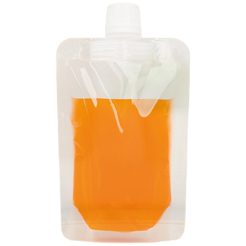 THE100% 스파우트 파우치 투명 음료파우치 쥬스팩 음료팩 100ml 15파이 50매 8,500원