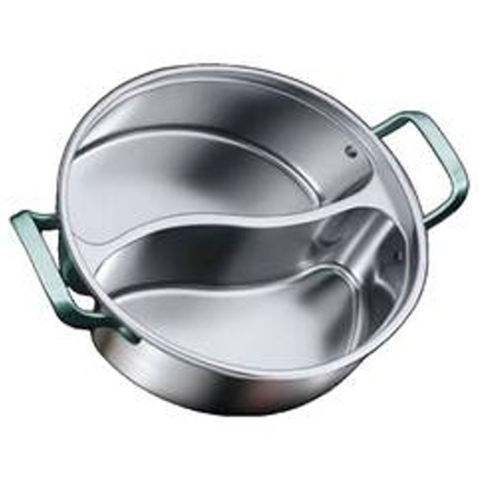 316 스테인리스 훠궈 냄비 반반 냄비 인덕션 겸용 샤브샤브 팟 마라탕 오뎅탕 32, 34cm, 32cm 반반냄비 단품 (뚜껑미포함), 1개 26,900원