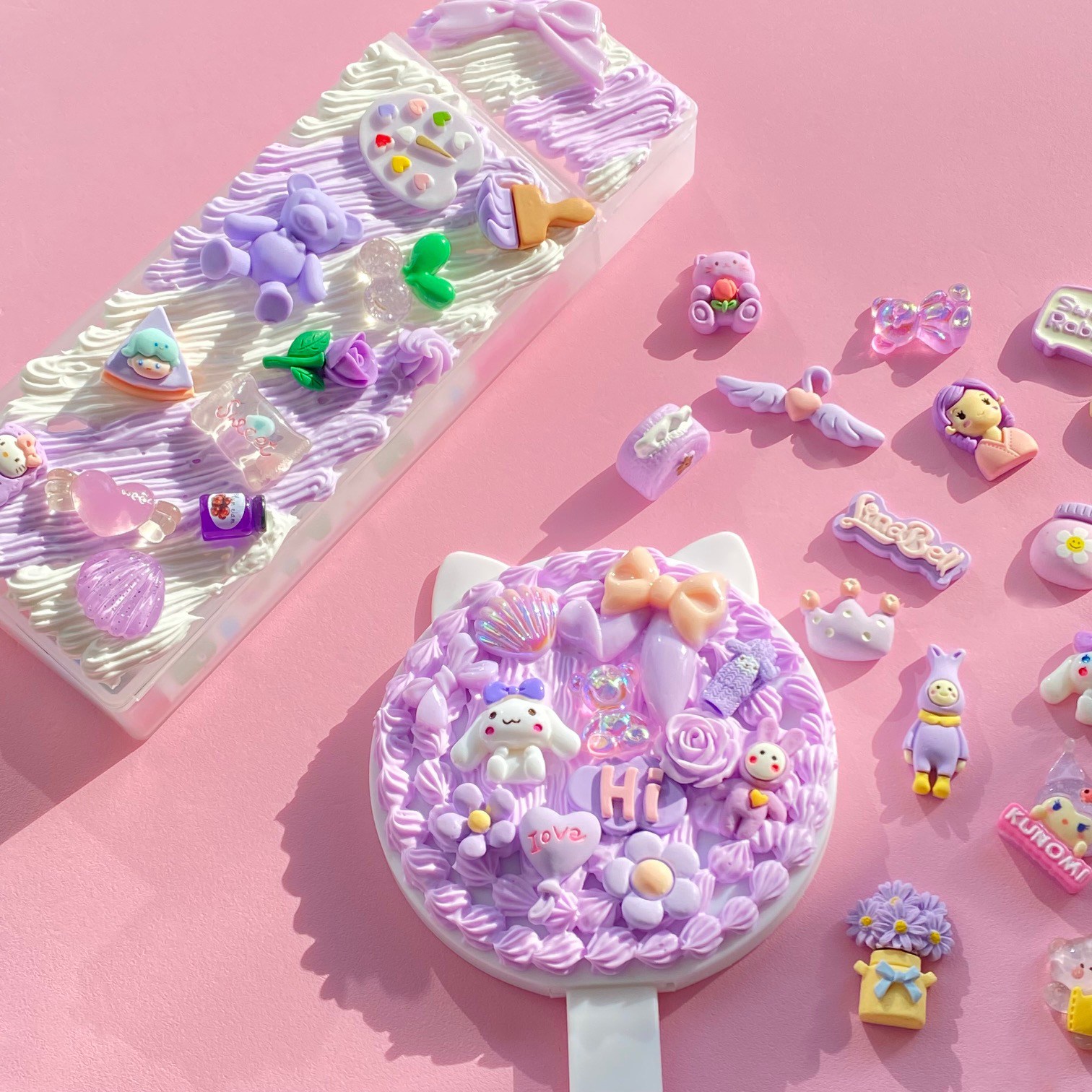 더하우스마켓 DIY 예쁜 보라색 손거울 필통 꾸미기 세트 16,920원