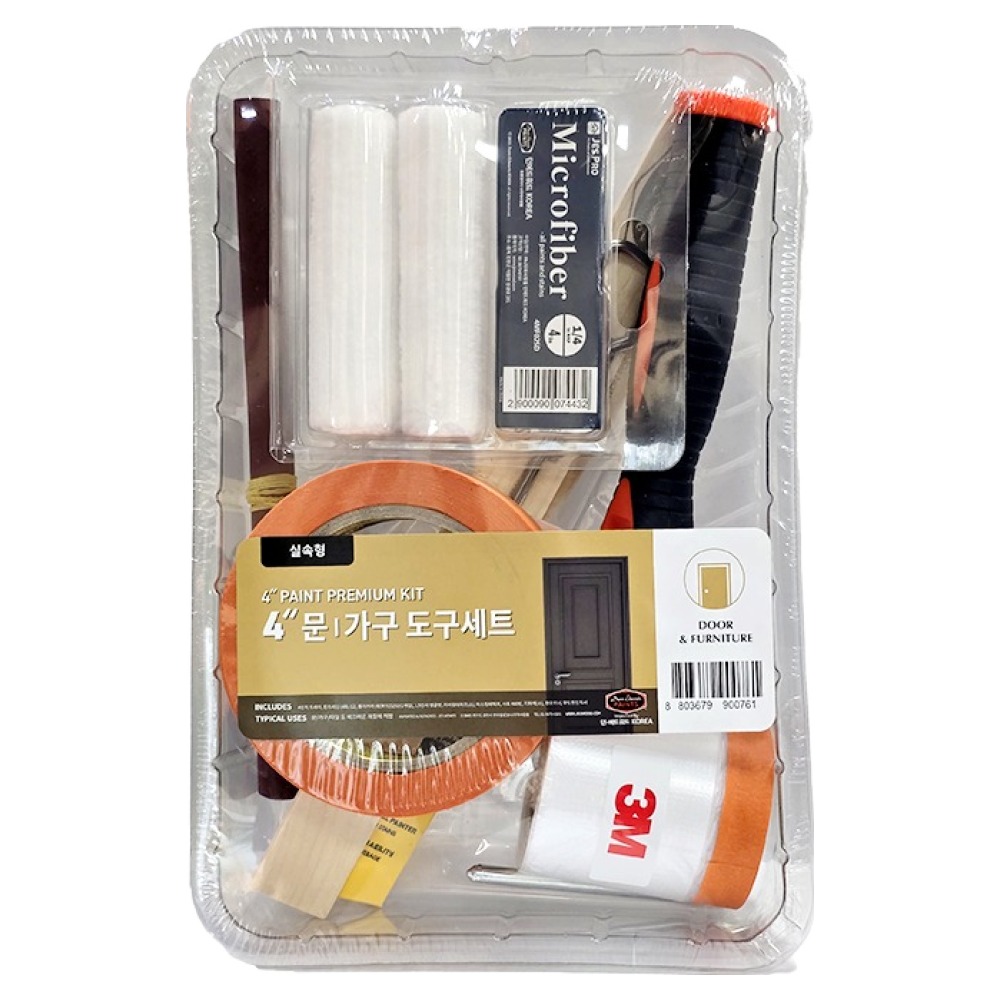 던에드워드 인테리어 페인트 DIY 도구 세트 문 가구 NEW4DOORSET, 1세트 16,350원