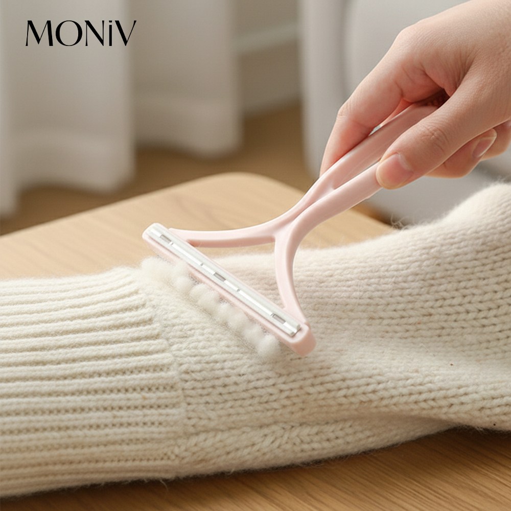 모니브 수동 보풀제거기 먼지 니트 캐시미어 세탁소용, 핑크, 전문가용 10,000원