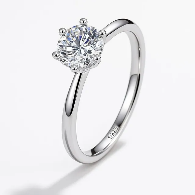 모이사나이트 1캐럿 목걸이 귀걸이 반지 925 순은 베이스 GRA 엑설런트 등급  3종 세트 77,200원