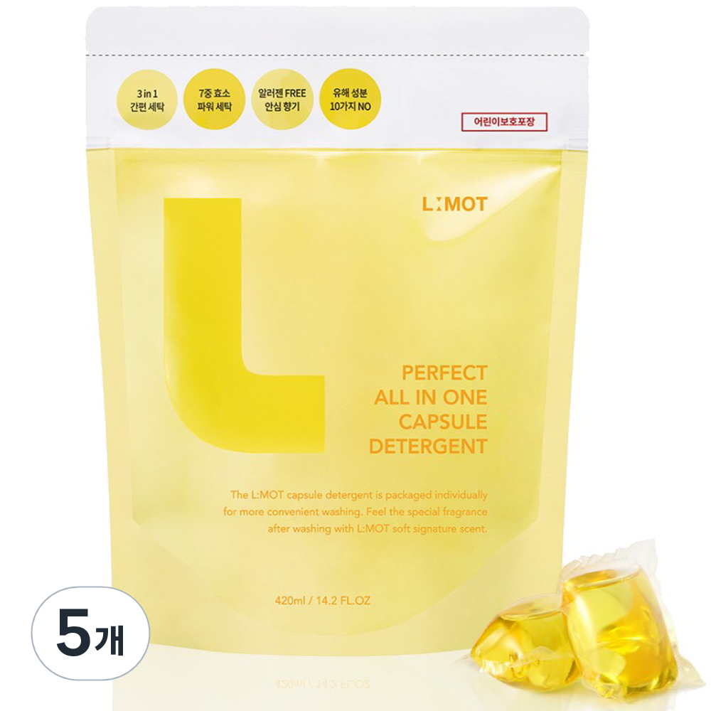 엘모트 퍼펙트 올인원 퍼퓸향 캡슐세제, 30개입, 5개 127,100원