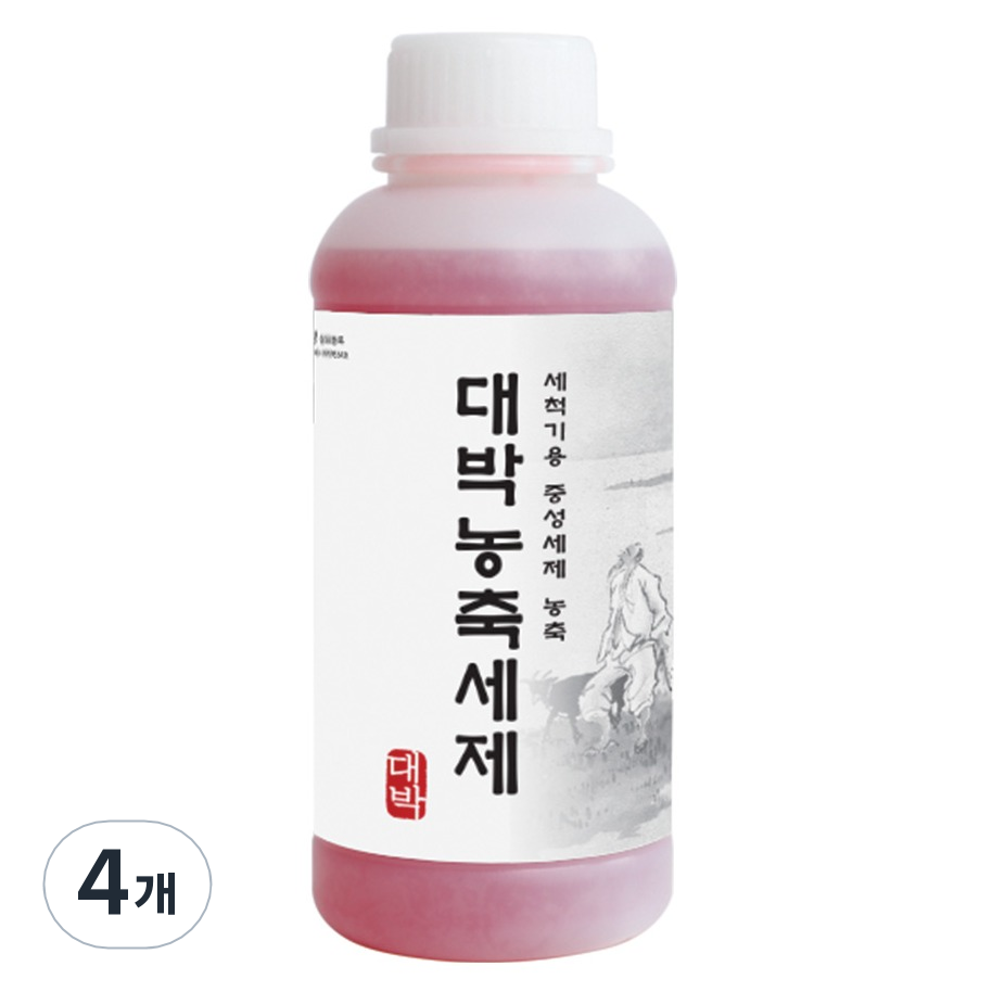 대박세제 업소 식기세척기 전용 농축세제, 4개, 1L 39,600원