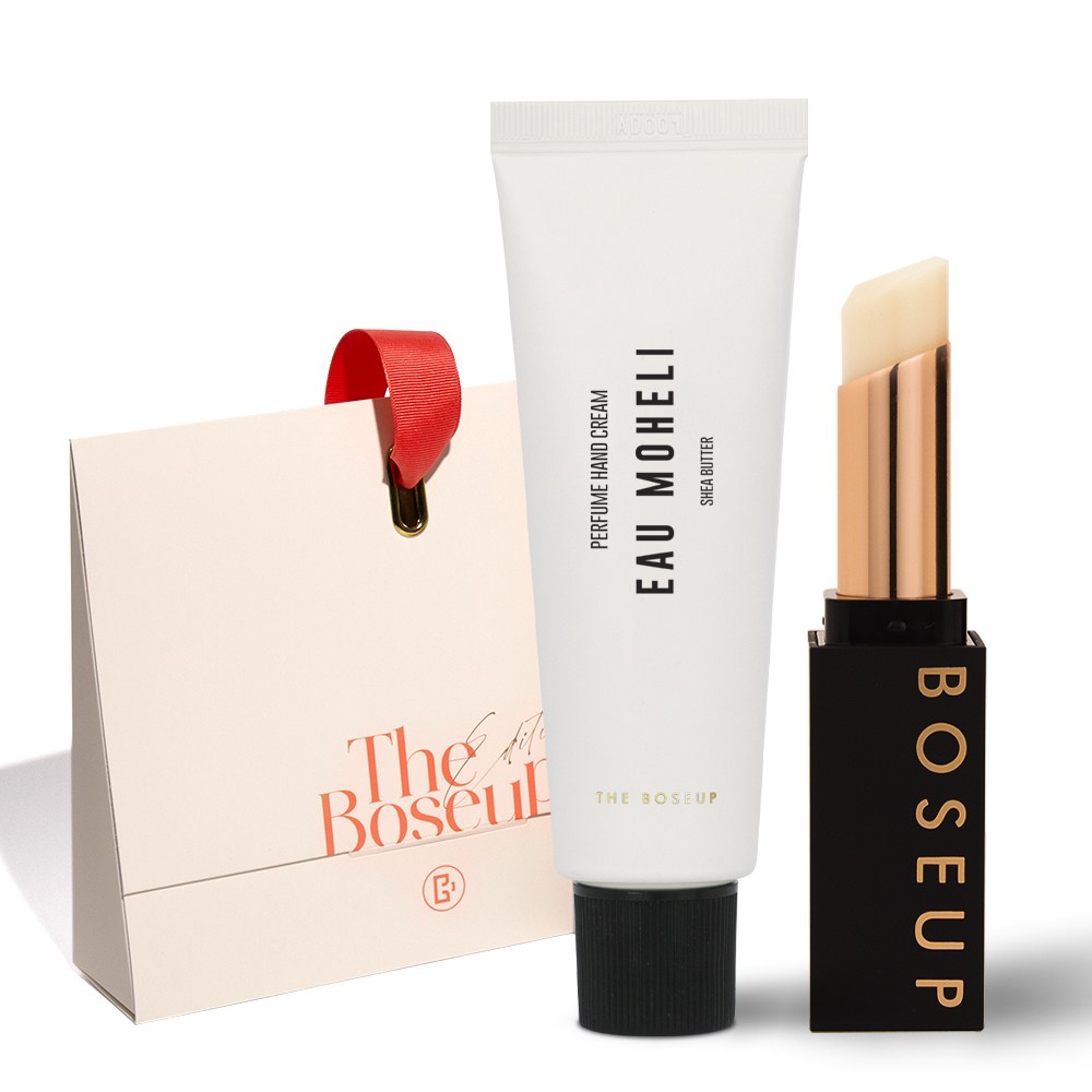 더보습 립밤 핸드크림 선물세트, 1개, 베이스 네츄럴 립밤3.4g/오모헬리 핸드크림50ml 33,360원