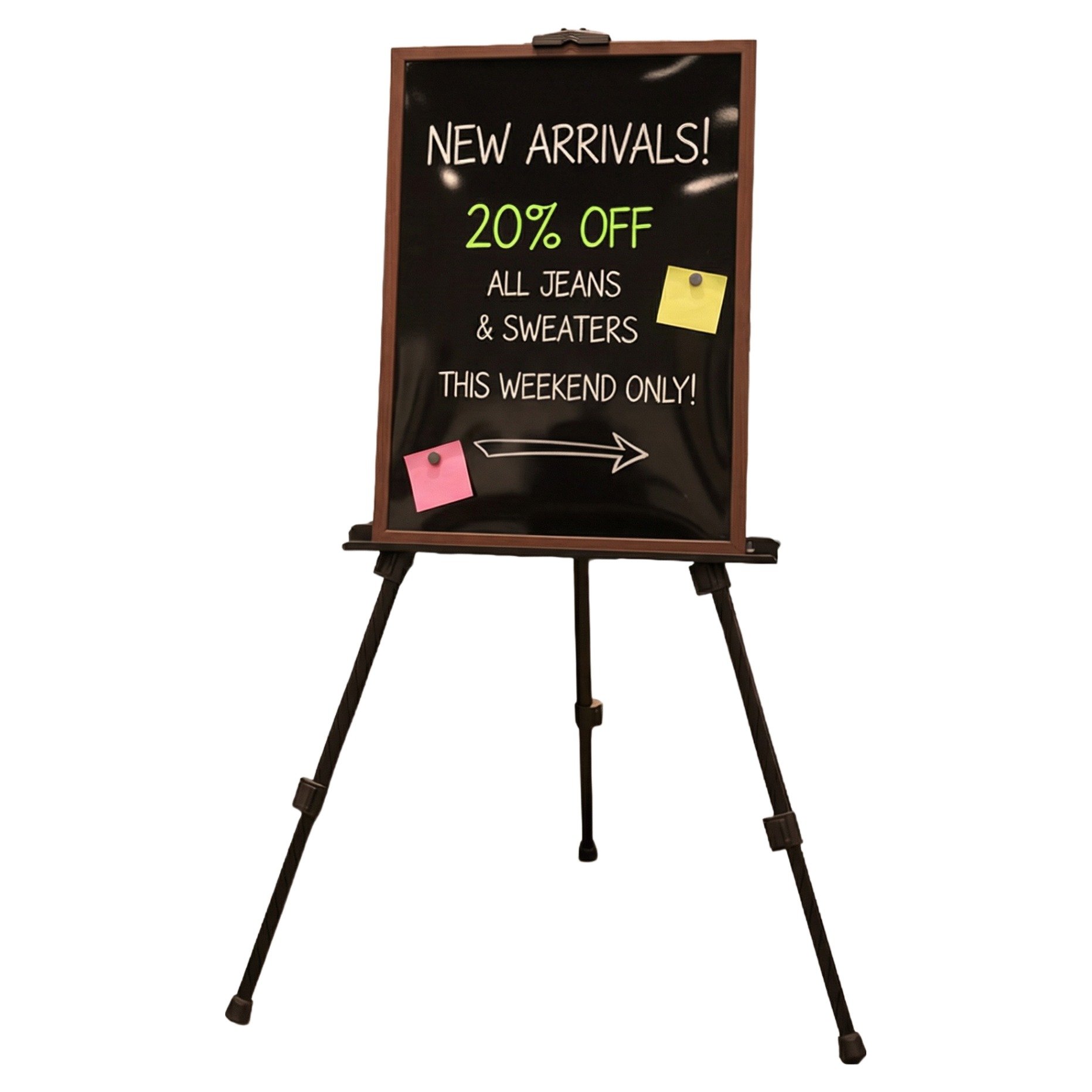 모더너리 자석 블랙보드 + 이젤 입간판 세트, 우드 36,900원