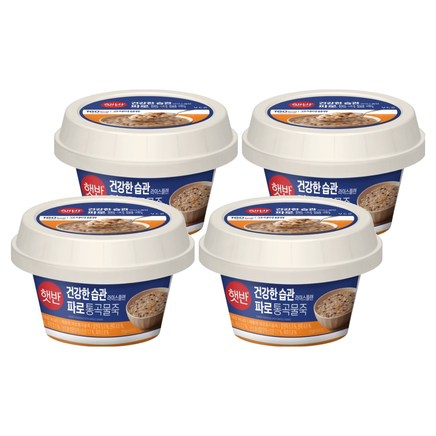 햇반 파로통곡물죽, 265g, 4개 14,000원